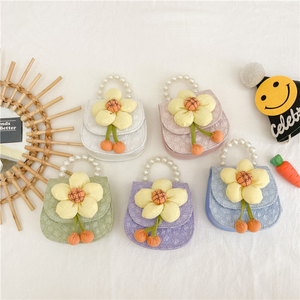 Children Girl Floral Pattern Cute Crossbody Bags - 643491103180