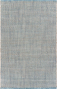 Homeroots Home Decor 9' x 12' Blue and Beige Toned Area Rug