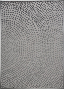 Homeroots Home Decor 8' x 11' Gray, Silver and Ivory Abstract Stain Resistant Area Rug