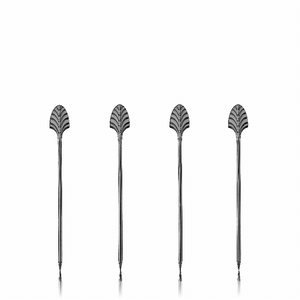 Gunmetal Deco Cocktail Picks By Viski