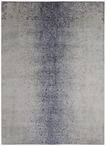 9' X 12' Ivory And Blue Abstract Power Loom Area Rug - 606114120841 9' X 12' Ivory And Blue Abstract Power Loom Area Rug - 606114120841