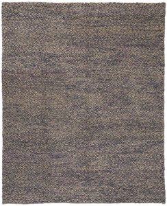5' X 8' Purple Taupe And Gray Wool Hand Woven Distressed Stain Resistant Area Rug - 606114144083