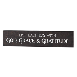 Wall Hanging Metal God Grace & Gratitude