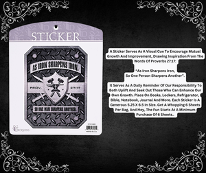 Sticker Iron Sharpens Iron