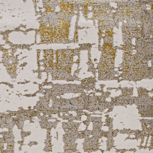 5' x 8' Ivory or Gold Abstract Brushstrokes Indoor Area Rug - 4512822923642