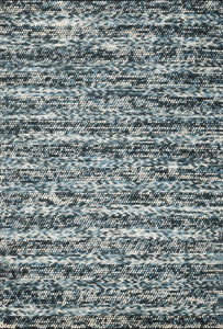 39" X 63" Blue Wool Rug - 4512822926636