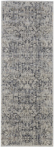 10' Ivory Gray And Taupe Abstract Power Loom Distressed Runner Rug With Fringe - 606114131939 10' Ivory Gray And Taupe Abstract Power Loom Distressed Runner Rug With Fringe - 606114131939
