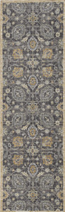 Homeroots 3' x 5' Taupe Floral Vine Bordered Wool Indoor Area Rug