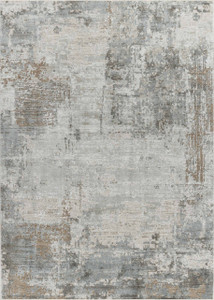 Homeroots Home Decor 8' x 10' Beige Abstract Power Loom Stain Resistant Area Rug