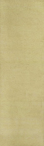 8' Canary Yellow Shag Hand Woven Runner Rug