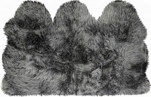 3' x 5' Gray Natural Sheepskin Area Rug - 4512822863368 3' x 5' Gray Natural Sheepskin Area Rug - 4512822863368