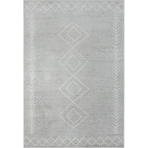 8' X 10' Gray Diamond Area Rug