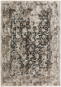 5' X 8' Black Oriental Area Rug With Fringe - 606114470298 5' X 8' Black Oriental Area Rug With Fringe - 606114470298
