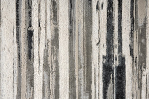 5' X 8' Silver Gray And Black Abstract Stain Resistant Area Rug - 606114108863