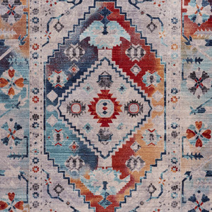 8’ x 10’ Blue and Gray Abstract Earth Area Rug - 808230061385 8’ x 10’ Blue and Gray Abstract Earth Area Rug - 808230061385
