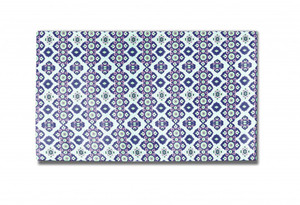 5' X 7' Light Blue And Navy Oriental Area Rug - 4512839586717 5' X 7' Light Blue And Navy Oriental Area Rug - 4512839586717