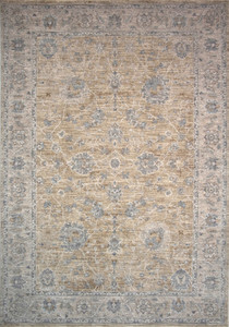Homeroots Home Decor 5' x 8' Gold Southwestern Power Loom Stain Resistant Area Rug
