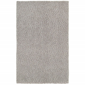 Homeroots Home Decor 5' x 7' Modern Shaggy Soft Gray Indoor Area Rug