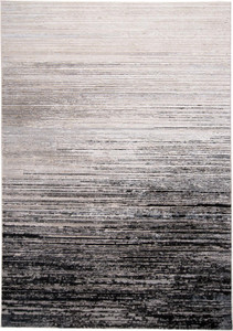 Homeroots Home Decor 5' x 8' Abstract Stain Resistant Area Rug, Black and Dark Gray