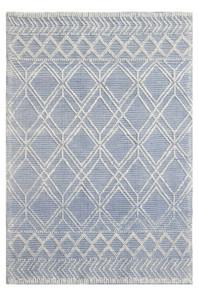 5’ x 7’ Blue Ivory Tribal Geometric Pattern Area Rug - 606114608363 5’ x 7’ Blue Ivory Tribal Geometric Pattern Area Rug - 606114608363