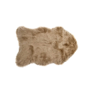 24" X 36" X 1.5" Tan Sheepskin - Area Rug - 614486175390