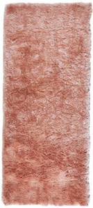 6' Pink Shag Tufted Handmade Runner Rug