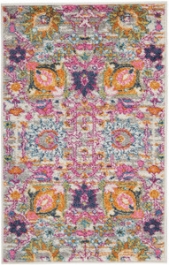 2’ x 3’ Gray and Pink Distressed Scatter Rug - 4512822815862 2’ x 3’ Gray and Pink Distressed Scatter Rug - 4512822815862