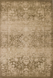 3' X 5' Beige And Tan Floral Medallion Area Rug