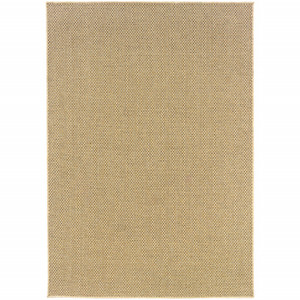 Homeroots Home Decor Solid Sand Beige Indoor Outdoor Area Rug, Sand Beige, 3 x 5 Inch