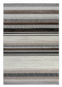 4' X 6' Beige Striped Area Rug