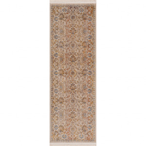 2' X 6' Ivory Oriental Runner Rug - 606114683490 2' X 6' Ivory Oriental Runner Rug - 606114683490
