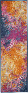 2’ x 8’ Abstract Brights Sunburst Runner Rug - 4512822819815