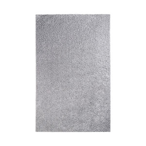 4' X 6' Silver Shag Stain Resistant Area Rug - 606114030263 4' X 6' Silver Shag Stain Resistant Area Rug - 606114030263