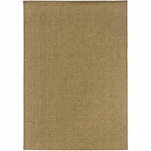 5' X 8' Tan Indoor Outdoor Area Rug