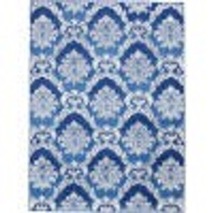 4’ x 6’ Blue and Ivory Damask Area Rug - 4512822825748 4’ x 6’ Blue and Ivory Damask Area Rug - 4512822825748