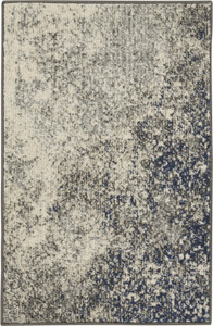 2’ x 3’ Charcoal and Ivory Abstract Scatter Rug - 4512822816654