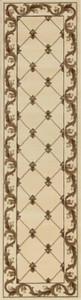2' x 8' Ivory Fleur de Lis Runner Rug - 4512822798554 2' x 8' Ivory Fleur de Lis Runner Rug - 4512822798554