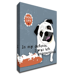 Pug Dog Life Wrapped Canvas Print Wall Art - 606114567134 Pug Dog Life Wrapped Canvas Print Wall Art - 606114567134