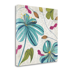 Flowers And Butterflies 4 Wrapped Canvas Print Wall Art - 606114185215 Flowers And Butterflies 4 Wrapped Canvas Print Wall Art - 606114185215