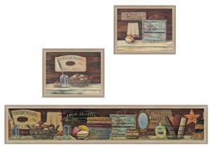 Set Of Three Country Bath 7 Brown Framed Print Bathroom Wall Art - 606114669654 Set Of Three Country Bath 7 Brown Framed Print Bathroom Wall Art - 606114669654