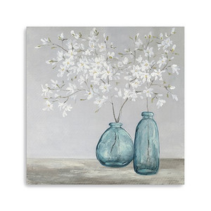 30" White Spring Flowers Canvas Wall Art - 808230016828