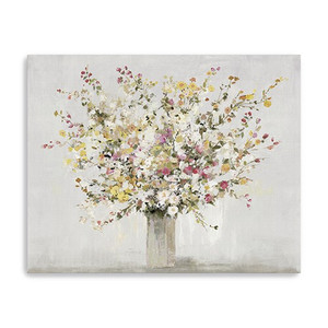 Large Colorful Wildflowers in a Vase Canvas Wall Art - 808230016118