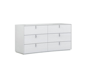 62" X 19" X 30" White Dresser - 4512839470450
