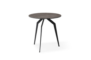 20" X 20" X 20" Black Ceramic Iron Side Table - 4512839463858