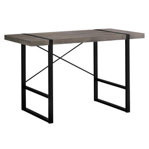 23.75" x 49" x 30" Dark TaupeBlack Metal Computer Desk - 4512839643090 23.75" x 49" x 30" Dark TaupeBlack Metal Computer Desk - 4512839643090