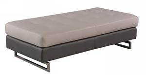 Homeroots Living Room 63" X 32" X 19" Two-Tone Ottoman, Two-Tone