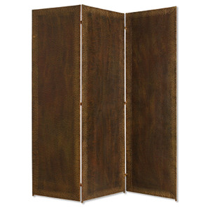 Homeroots Home Decor Wood Forger Screen, Bronze, 1 inch x 65 inch x 72 inch