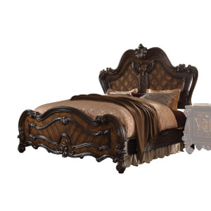 74" X 93" X 72" Cherry Oak Wood Poly Resin Queen Bed - 4512839708065