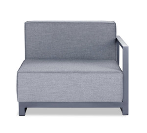 29" X 37" X 41" Gray Acrylic Modular Right Arm Chair - 4512839465333 29" X 37" X 41" Gray Acrylic Modular Right Arm Chair - 4512839465333