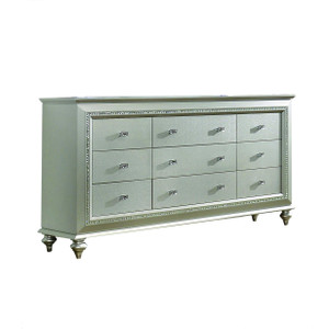 18" X 66" X 39" Champagne Wood Dresser - 4512839709628 18" X 66" X 39" Champagne Wood Dresser - 4512839709628